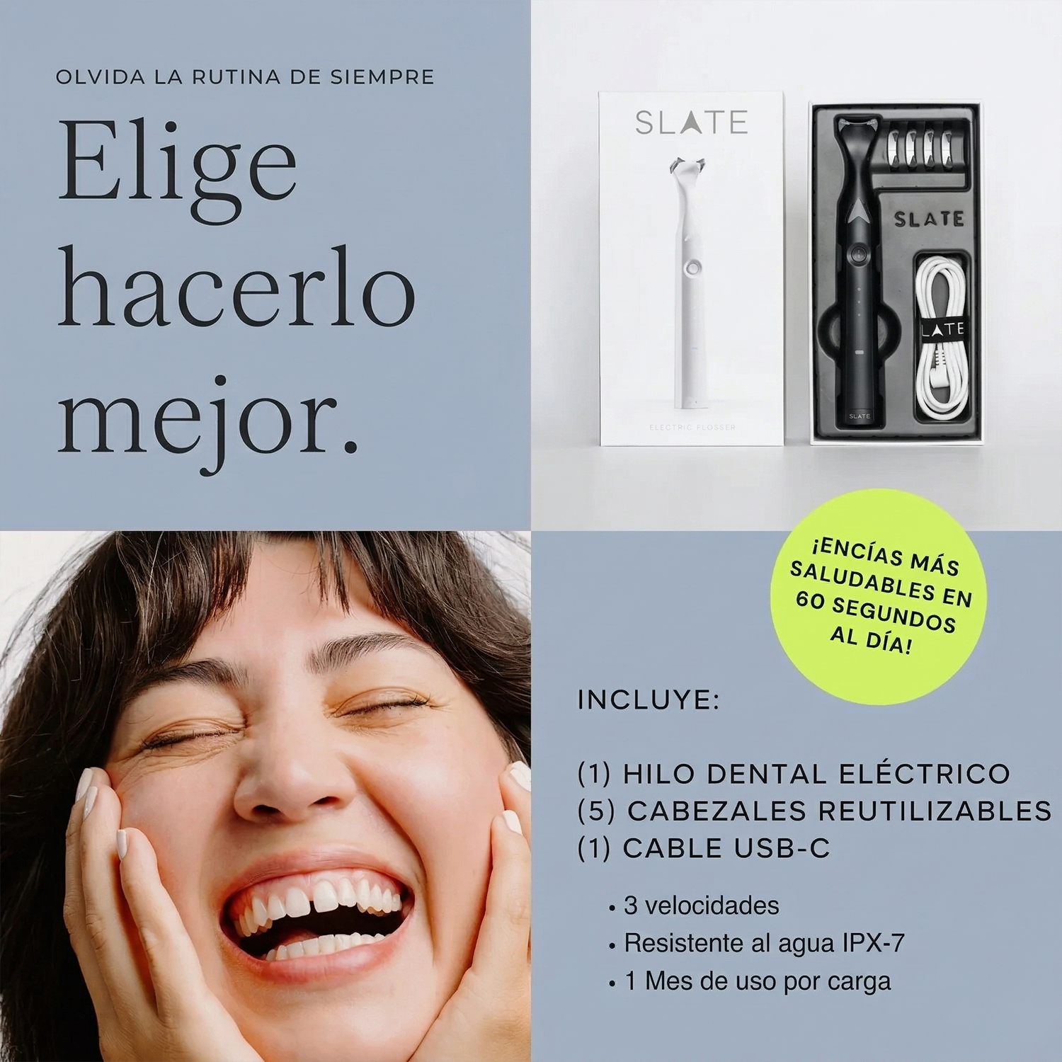 Slate Electric Flosser