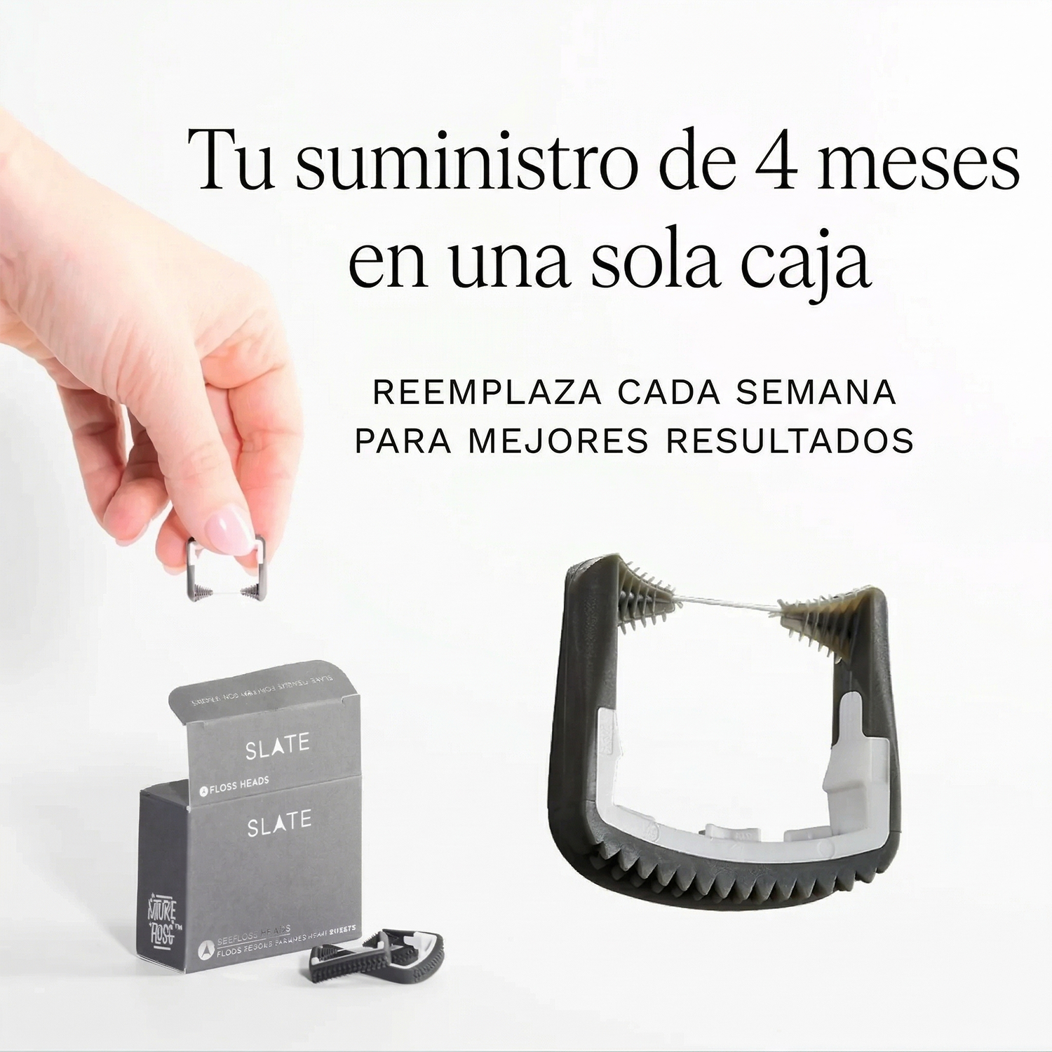 Caja de repuestos Slate con suministro de 4 meses reemplaza semanalmente para mejores resultados
