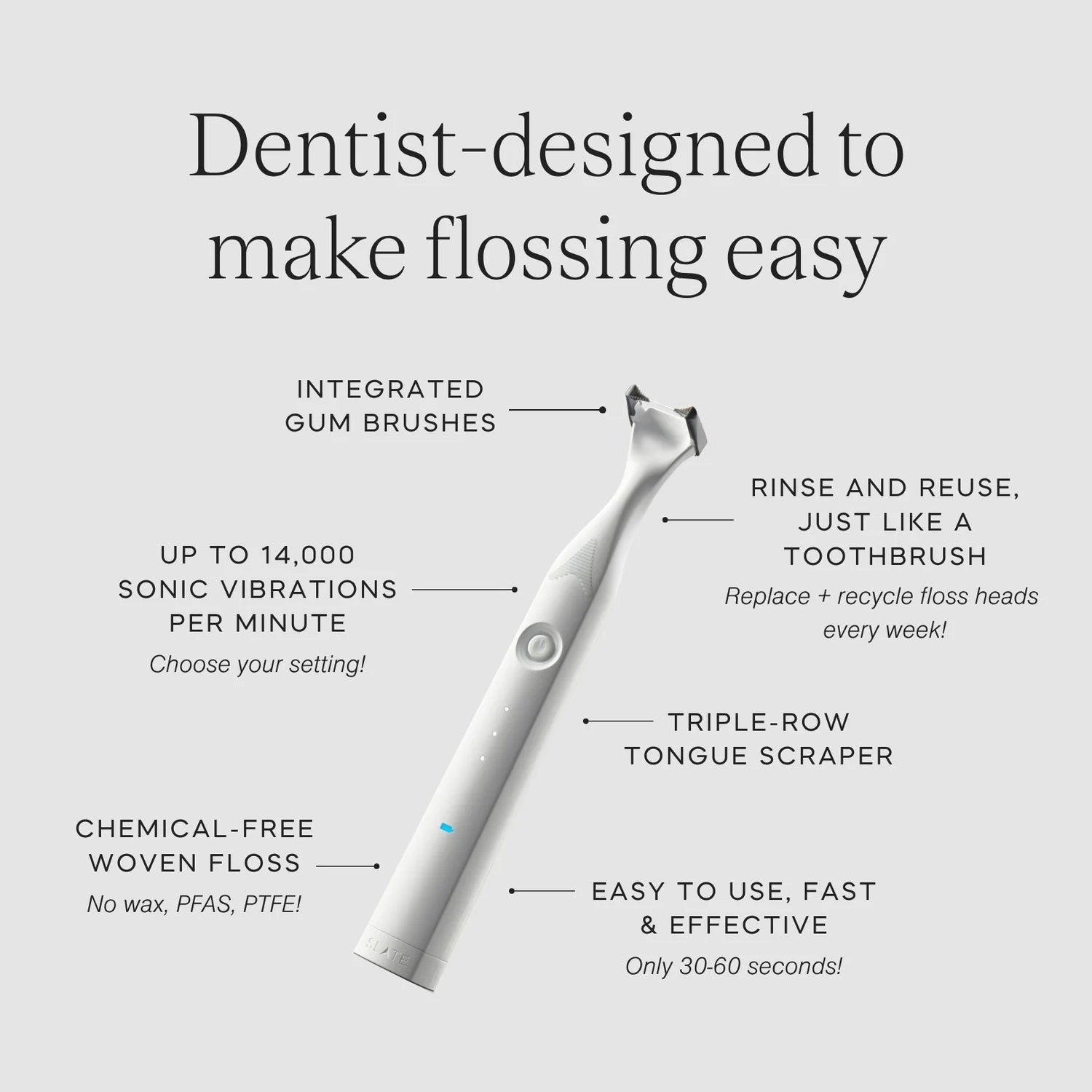 Slate Electric Flosser