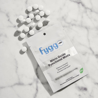 Mentas funcionales Fygg para circulación y energía natural sin cafeína, desarrolladas por dentistas funcionales
