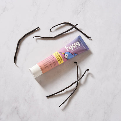 Pasta dental prebiótica Fygg Vanilla Vibes, desarrollada por dentistas funcionales para el microbioma oral