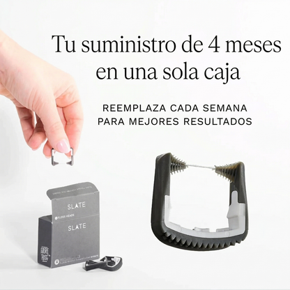 Caja de repuestos Slate con suministro de 4 meses reemplaza semanalmente para mejores resultados